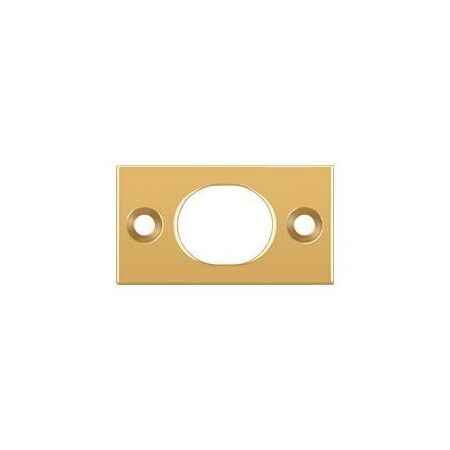 Deltana SP6FBCR003 Strike Plate For 6 Flush Bolt PVD, 10PK SP6FBCR003-XCP10